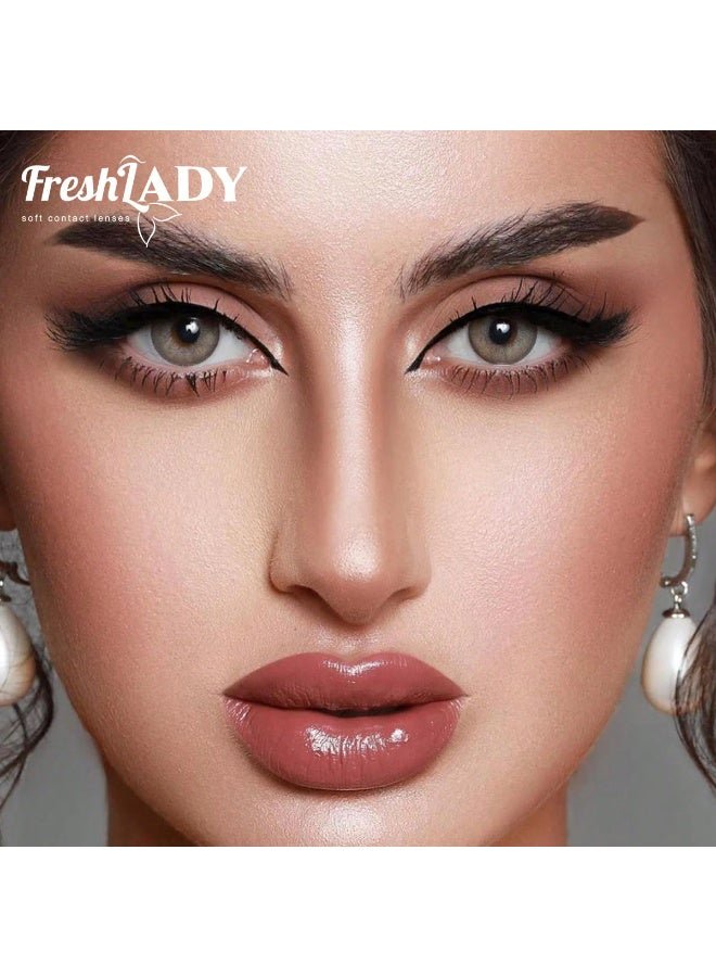 عدسات لاصقه ملونه للعين - درجة القرفة