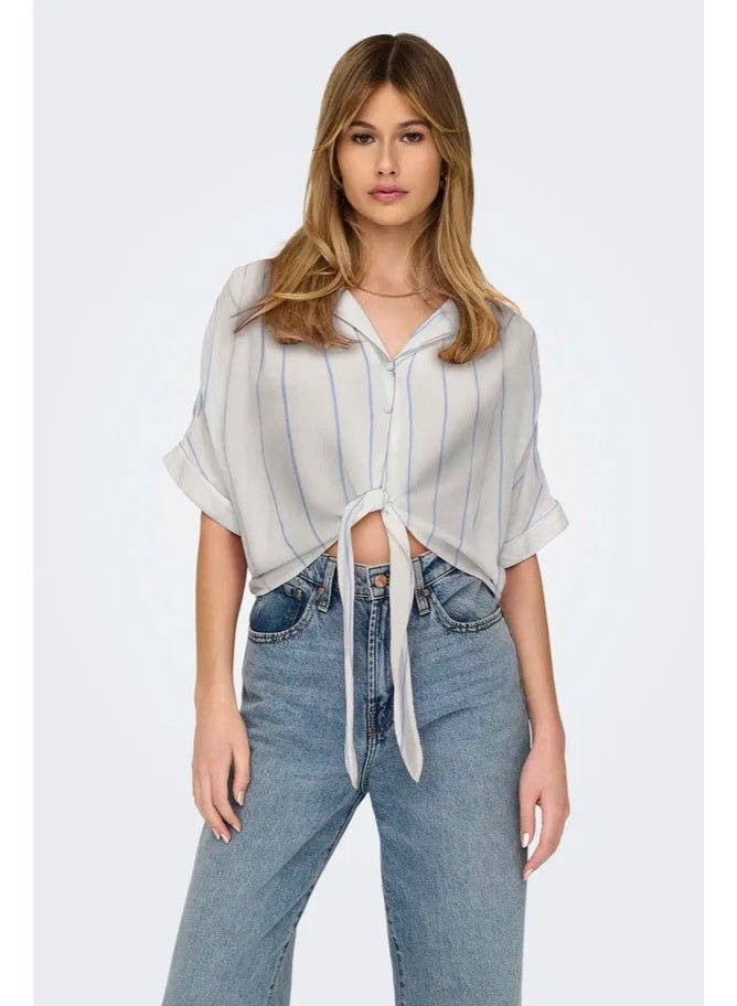 أطقم وملابس متنوعة onlpaula life s s tie shirt wvn noos