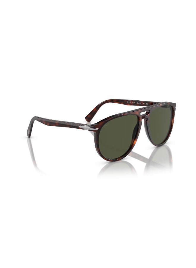 نظارات شمسية طيار بإطار كامل PO3311S 55 24/31